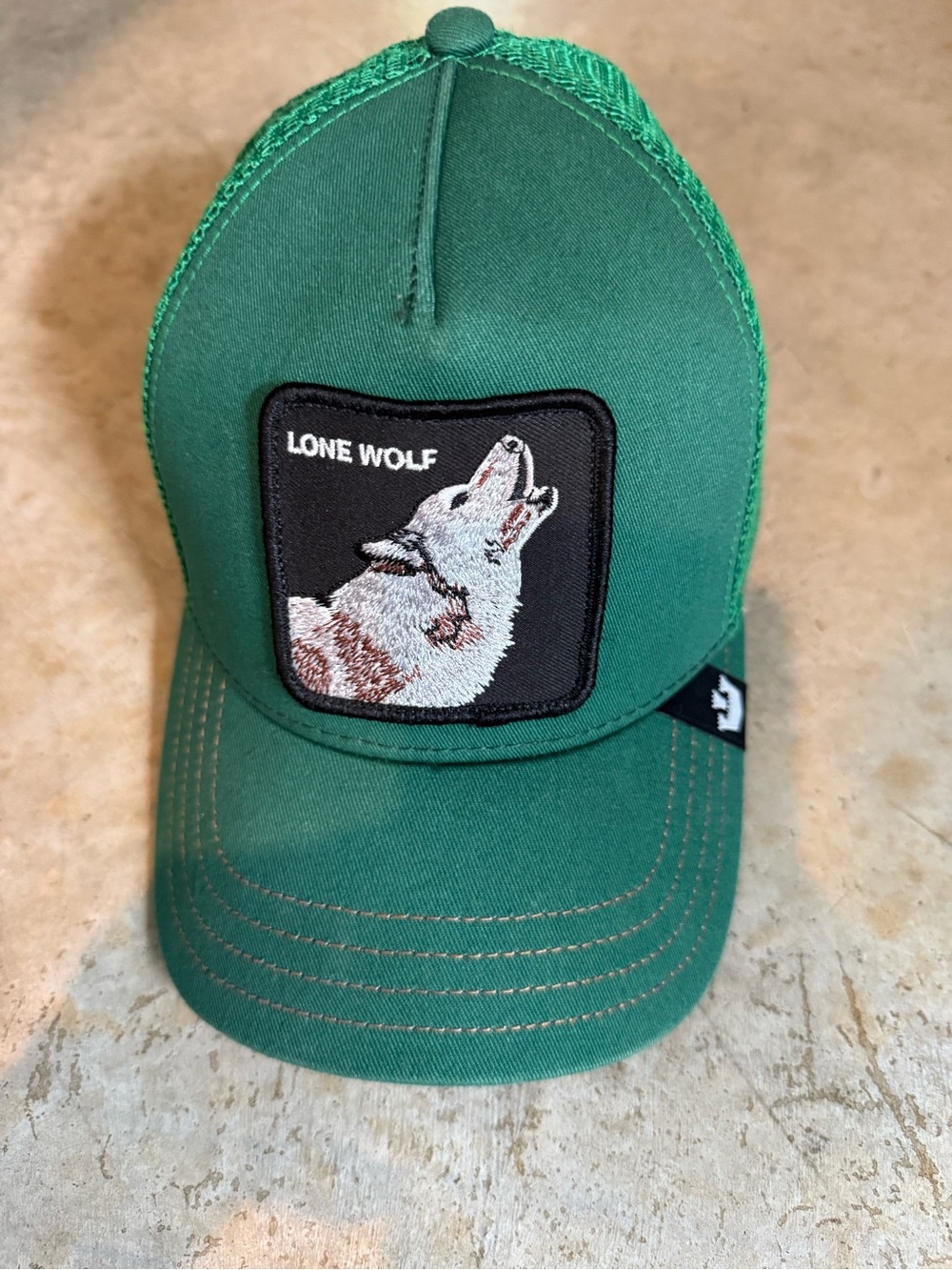 Goorin Bros Green 'Lone Wolf' Trucker Hat